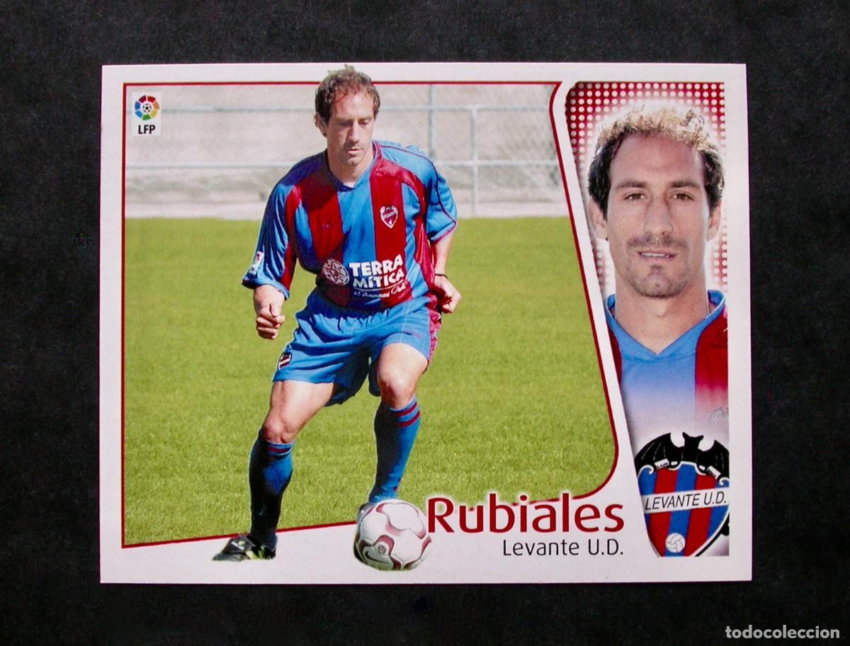 Cromos de f&uacute;tbol: RUBIALES / LEVANTE / EDICIONES ESTE LIGA 2004-2005 04-05 / NUNCA PEGADO