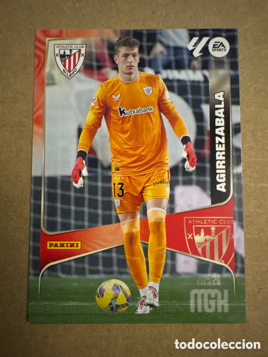 Cromos de f&uacute;tbol: # 39 Agirrezabala Athletic Club Bilbao Megacracks 25 26 2025 2026 MGK