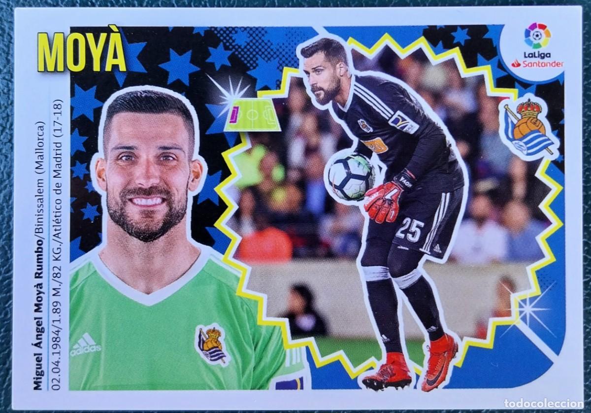 Cromos de f&uacute;tbol: 1 MOYA REAL SOCIEDAD CROMOS ALBUM EDICIONES ESTE 2018 2019 18 19