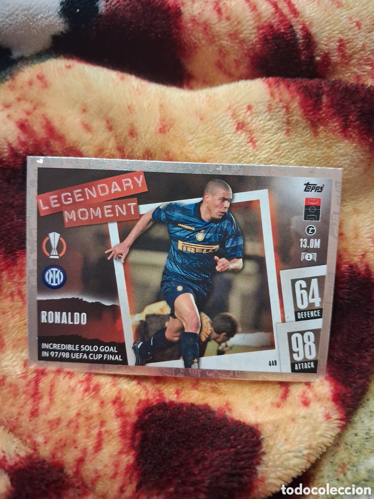 Cromos de f&uacute;tbol: 449 RONALDO INTER MILAN LEGENDARY MOMENTS ⚽ TOPPS MATCH ATTAX 2023 2024 23 24 ⚽