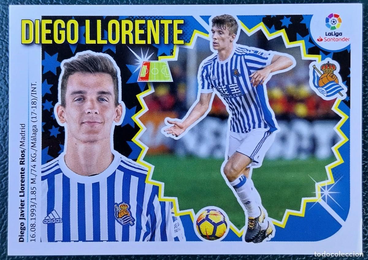 Cromos de f&uacute;tbol: 4 DIEGO LLORENTE REAL SOCIEDAD CROMOS ALBUM EDICIONES ESTE 2018 2019 18 19