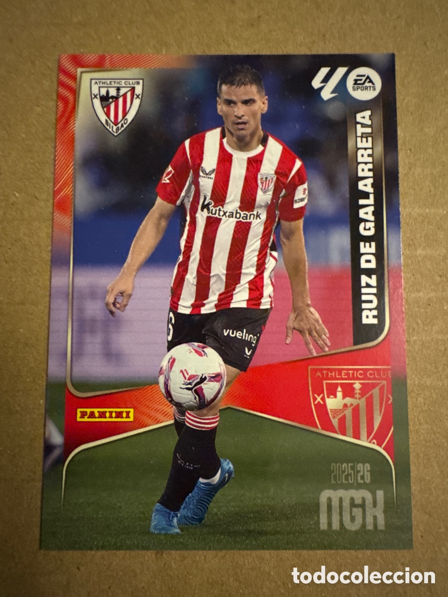 Cromos de f&uacute;tbol: # 48 Ruiz de Galarreta Athletic Club Bilbao Megacracks 25 26 2025 2026 MGK