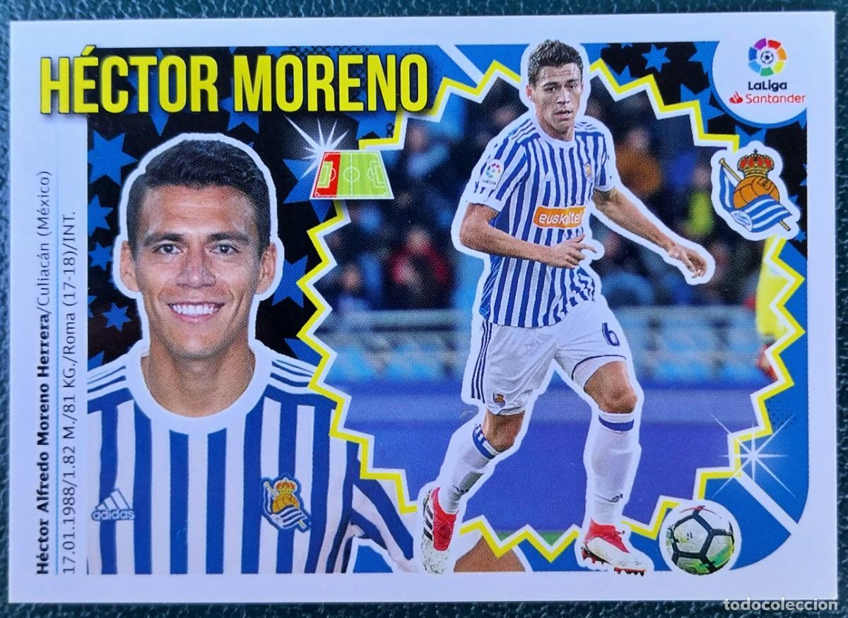 Fu&szlig;ball-Sticker: 6 HECTOR MORENO REAL SOCIEDAD CROMOS ALBUM EDICIONES ESTE 2018 2019 18 19
