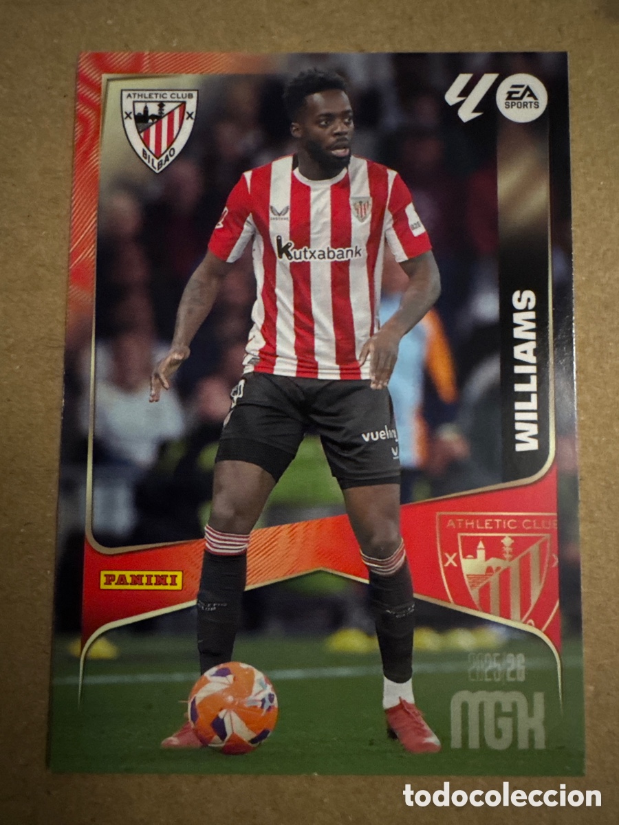 Football Stickers: # 51 I&ntilde;aki Williams Athletic Club Bilbao Megacracks 25 26 2025 2026 MGK