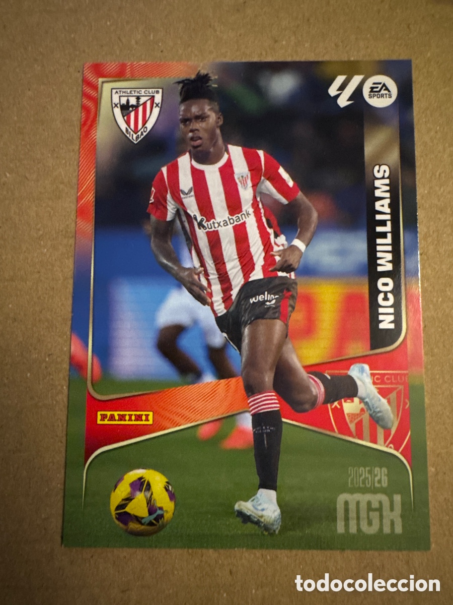 Cartes &agrave; collectionner de Football: # 53 Nico Williams Athletic Club Bilbao Megacracks 25 26 2025 2026 MGK