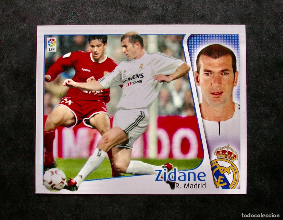 Cromos de f&uacute;tbol: ZIDANE / REAL MADRID / EDICIONES ESTE LIGA 2004-2005 04-05 / NUNCA PEGADO