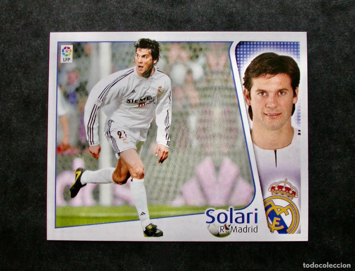 Cromos de f&uacute;tbol: SOLARI / REAL MADRID / EDICIONES ESTE LIGA 2004-2005 04-05 / NUNCA PEGADO