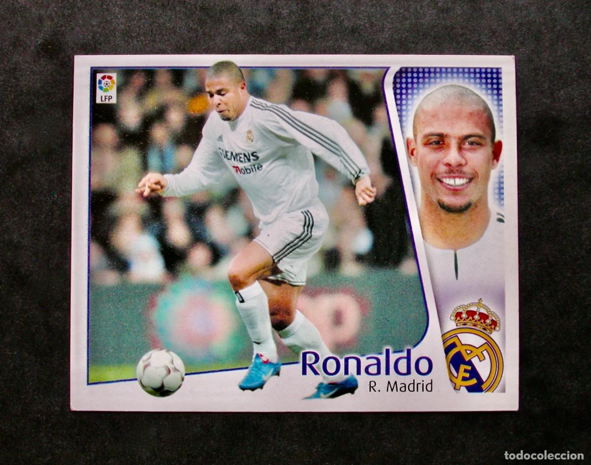 Cromos de f&uacute;tbol: RONALDO / REAL MADRID / EDICIONES ESTE LIGA 2004-2005 04-05 / NUNCA PEGADO