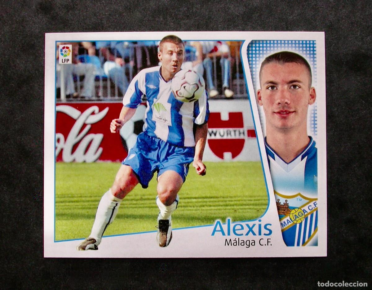 Cromos de f&uacute;tbol: ALEXIS / M&Aacute;LAGA / EDICIONES ESTE LIGA 2004-2005 04-05 / NUNCA PEGADO