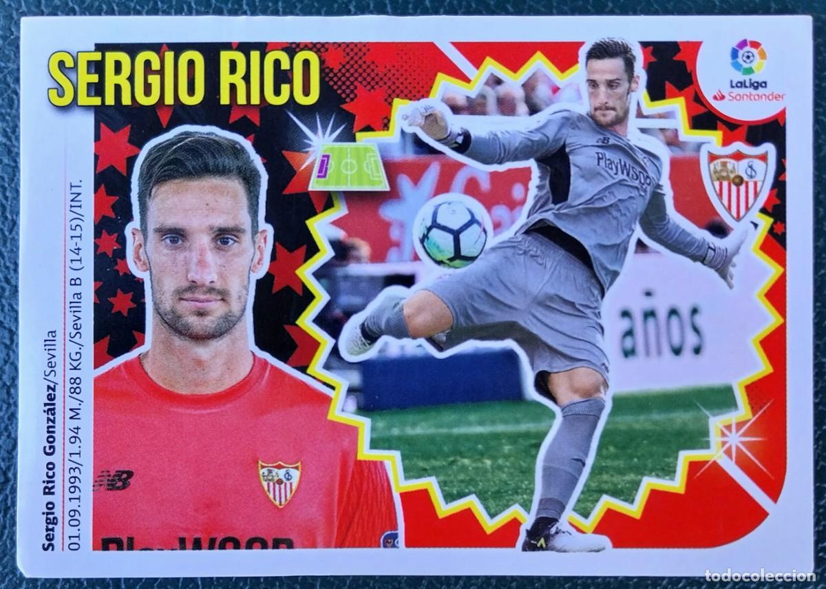 Cromos de f&uacute;tbol: 1 SERGIO RICO SEVILLA FC CROMOS ALBUM EDICIONES ESTE 2018 2019 18 19