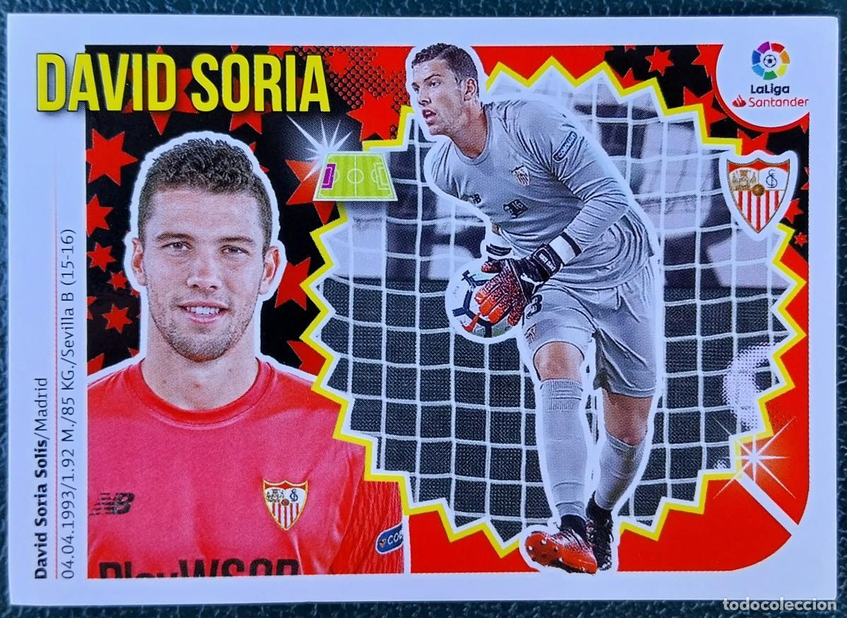 Fu&szlig;ball-Sticker: 2 DAVID SORIA SEVILLA FC CROMOS ALBUM EDICIONES ESTE 2018 2019 18 19