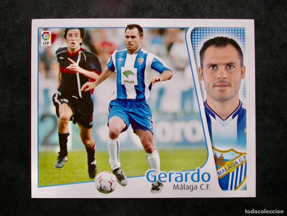 Cromos de f&uacute;tbol: GERARDO / M&Aacute;LAGA / EDICIONES ESTE LIGA 2004-2005 04-05 / NUNCA PEGADO
