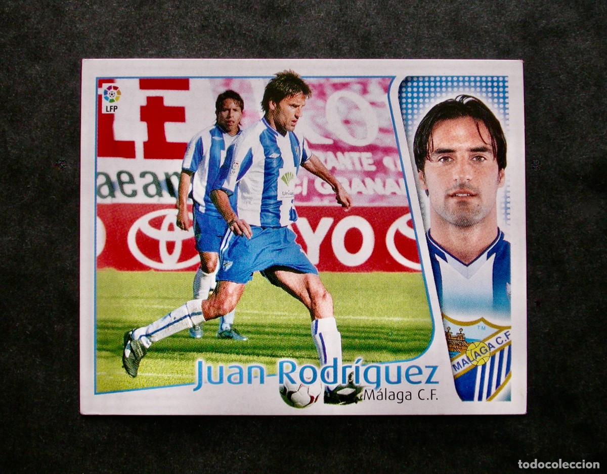Cromos de f&uacute;tbol: JUAN RODR&Iacute;GUEZ / M&Aacute;LAGA / EDICIONES ESTE LIGA 2004-2005 04-05 / NUNCA PEGADO