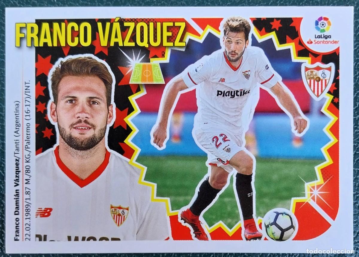 Cromos de f&uacute;tbol: 12 FRANCO VAZQUEZ SEVILLA FC CROMOS ALBUM EDICIONES ESTE 2018 2019 18 19