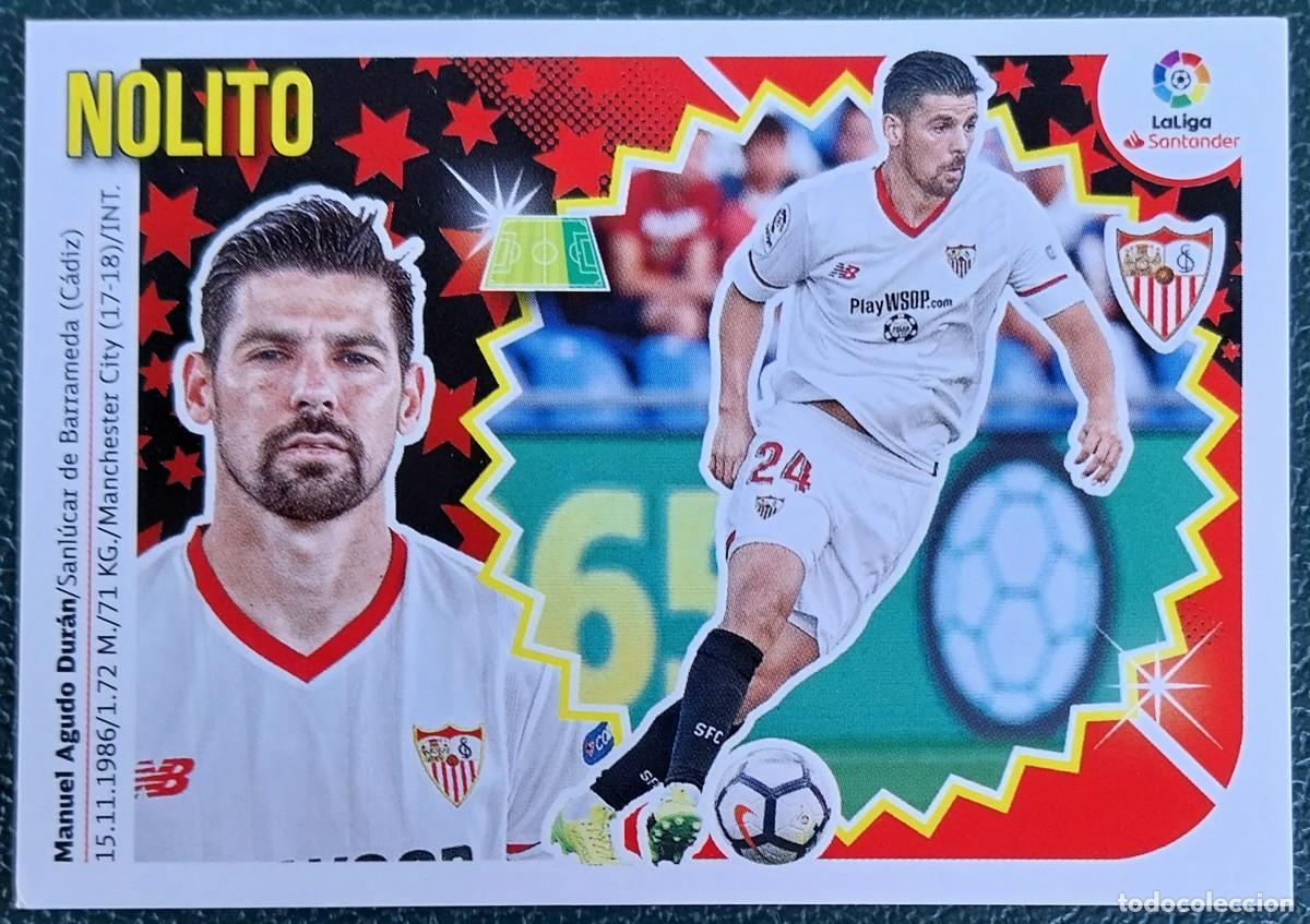 Cromos de f&uacute;tbol: 16 NOLITO SEVILLA FC CROMOS ALBUM EDICIONES ESTE 2018 2019 18 19
