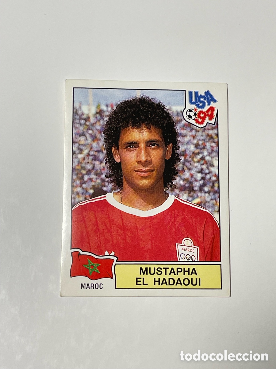Cromos de f&uacute;tbol: Mustapha El Hadaoui Marruecos Panini USA &lsquo;94 #408