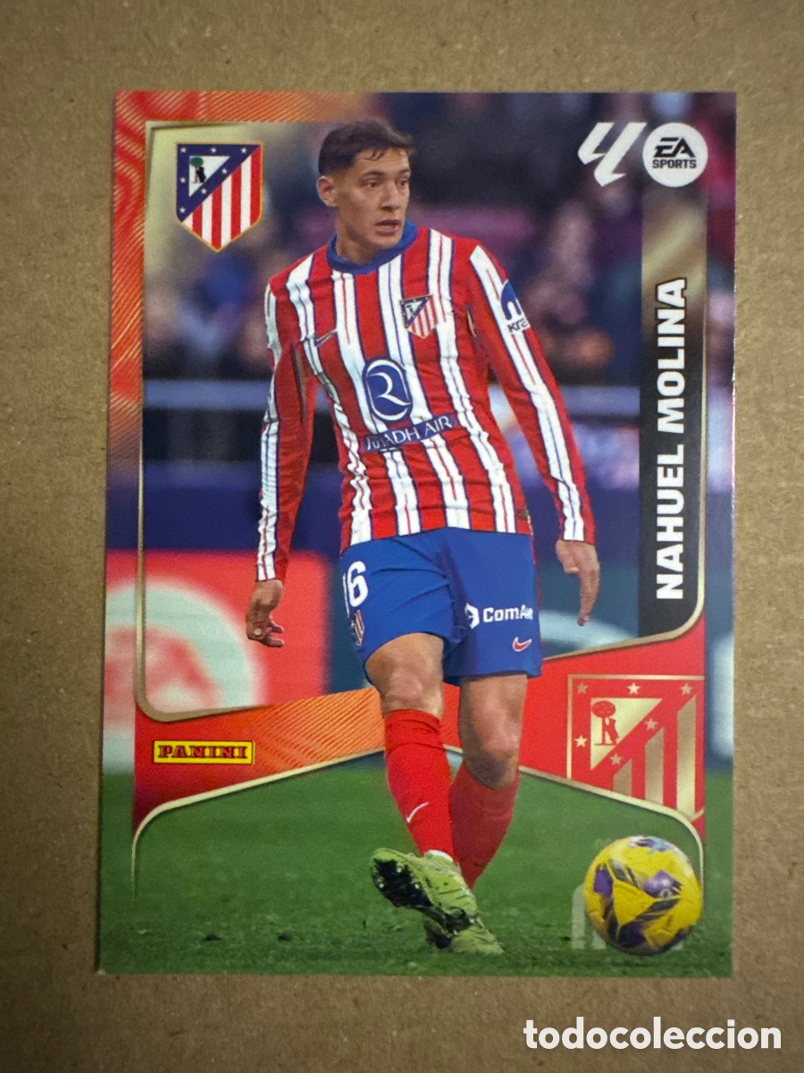Cromos de f&uacute;tbol: # 58 Nahuel Molina Atl&eacute;tico de Madrid Megacracks 25 26 2025 2026 MGK