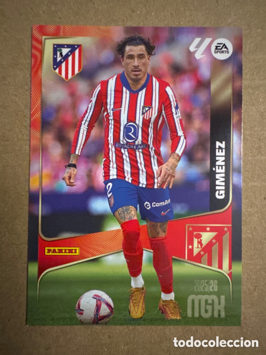 Cromos de f&uacute;tbol: # 59 Gim&eacute;nez Atl&eacute;tico de Madrid Megacracks 25 26 2025 2026 MGK