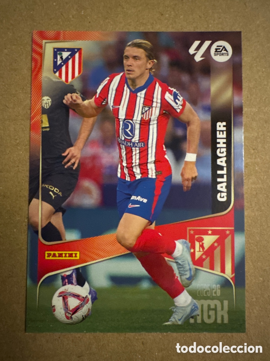 Cromos de f&uacute;tbol: # 63 Gallagher Atl&eacute;tico de Madrid Megacracks 25 26 2025 2026 MGK