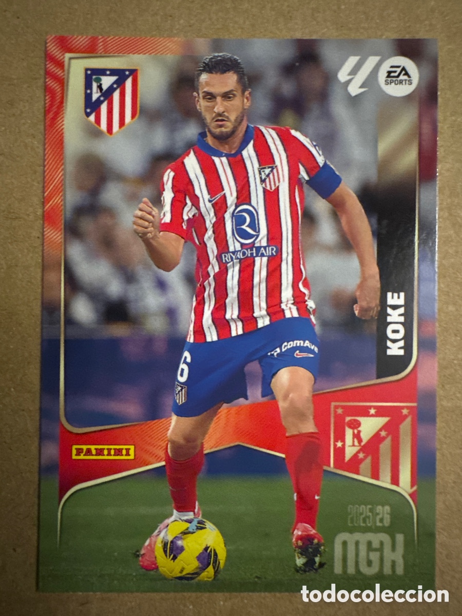 Cromos de f&uacute;tbol: # 66 Koke Atl&eacute;tico de Madrid Megacracks 25 26 2025 2026 MGK