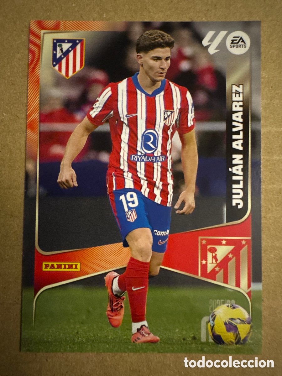 Cromos de f&uacute;tbol: # 70 Juli&aacute;n &Aacute;lvarez Atl&eacute;tico de Madrid Megacracks 25 26 2025 2026 MGK