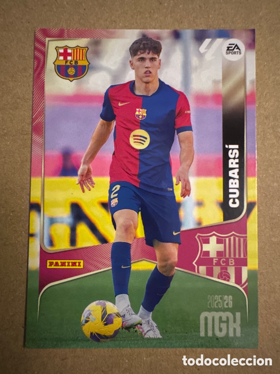 Cromos de f&uacute;tbol: # 77 Cubars&iacute; FC Barcelona Megacracks 25 26 2025 2026 MGK