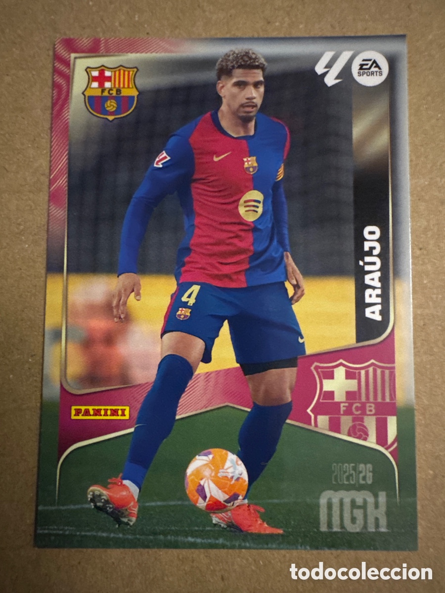 Cromos de f&uacute;tbol: # 78 Araujo FC Barcelona Megacracks 25 26 2025 2026 MGK