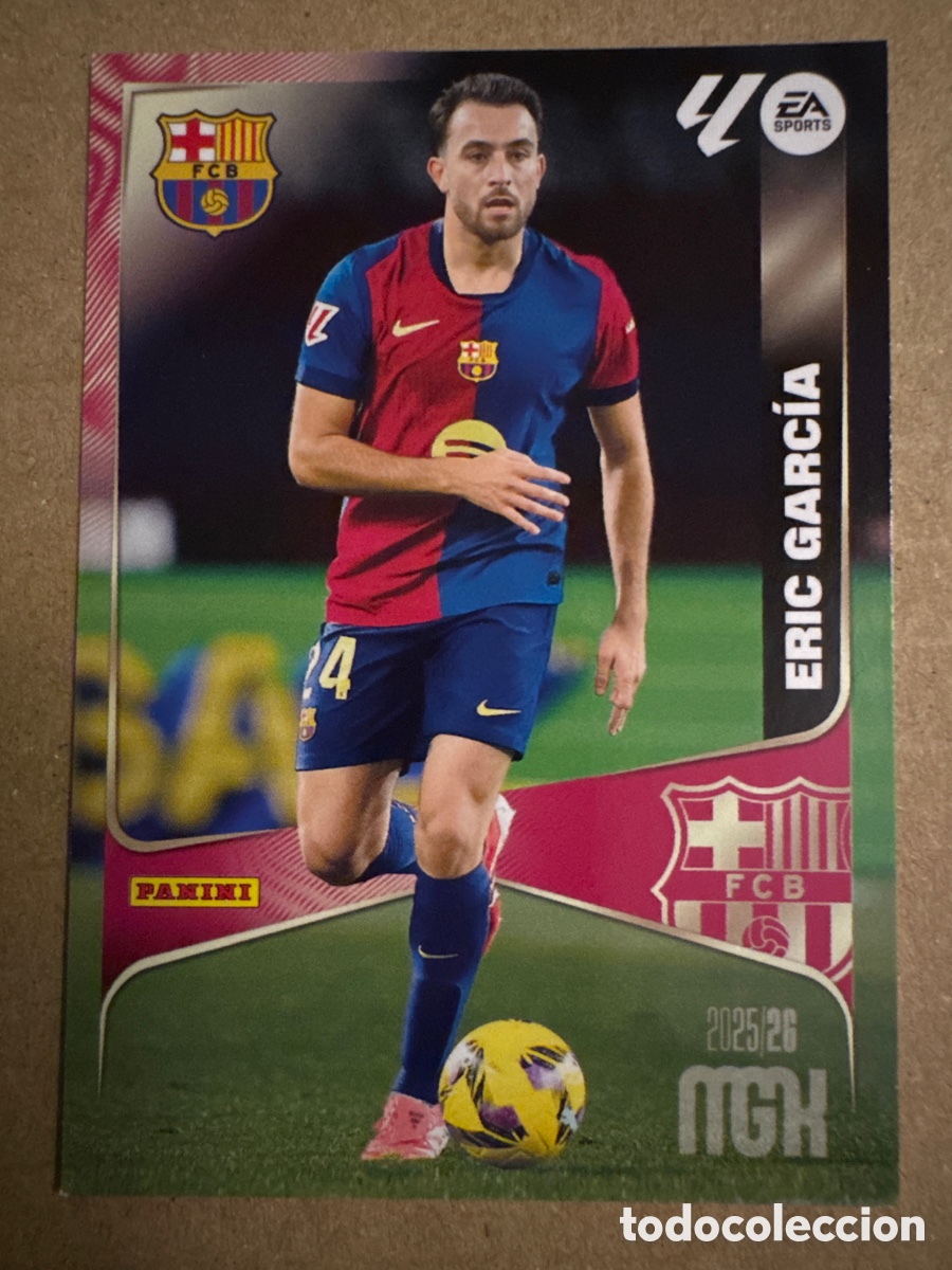 Cromos de f&uacute;tbol: # 80 Eric Garc&iacute;a FC Barcelona Megacracks 25 26 2025 2026 MGK