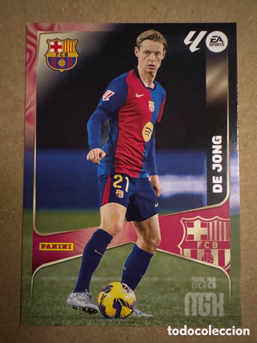 Cromos de f&uacute;tbol: # 83 De Jong FC Barcelona Megacracks 25 26 2025 2026 MGK