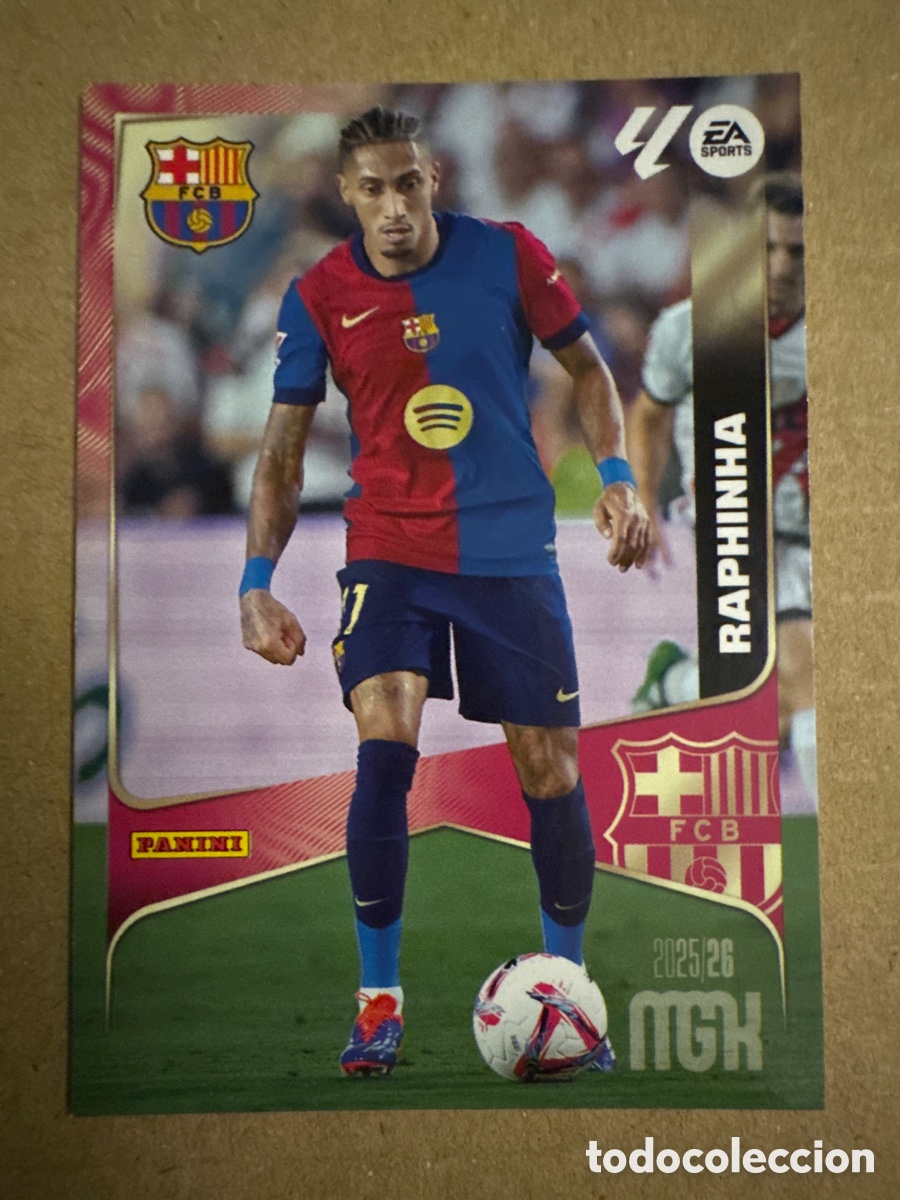 Cromos de f&uacute;tbol: # 90 Raphinha FC Barcelona Megacracks 25 26 2025 2026 MGK