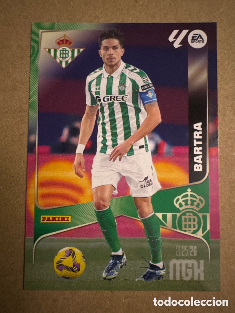 Cromos de f&uacute;tbol: # 95 Bartra Real Betis Megacracks 25 26 2025 2026 MGK