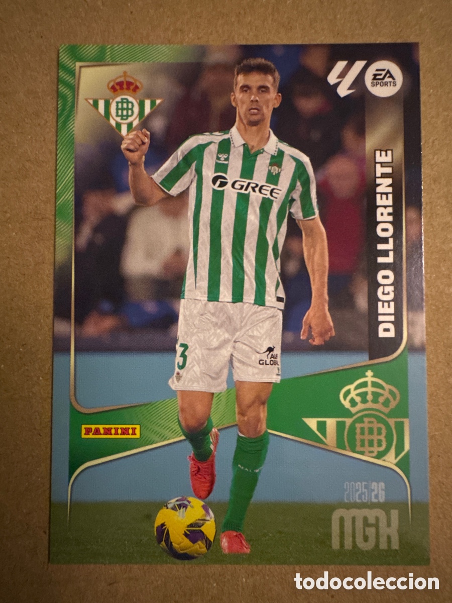 Cromos de f&uacute;tbol: # 96 Diego Llorente Real Betis Megacracks 25 26 2025 2026 MGK