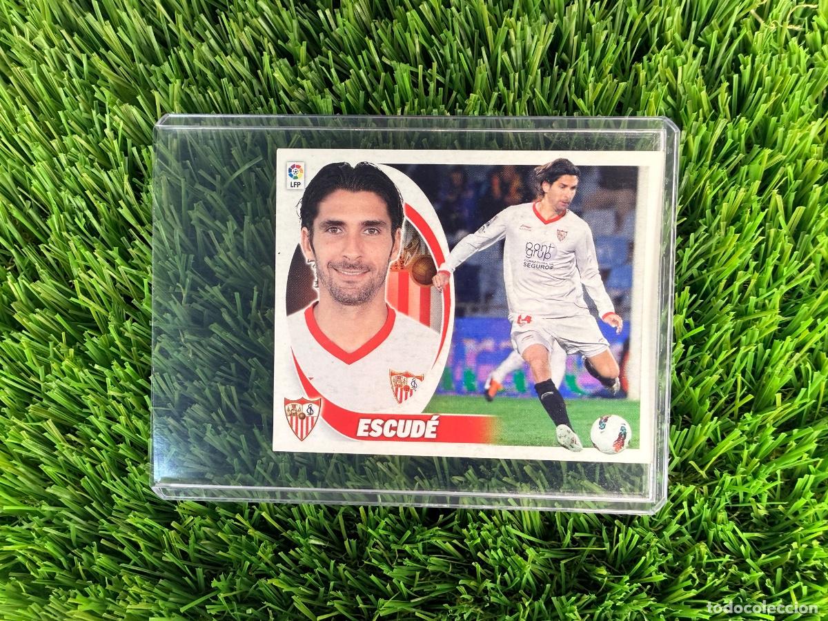 Cromos de f&uacute;tbol: N&ordm; 5A Escud&eacute; Sevilla FC Liga Este 12 13