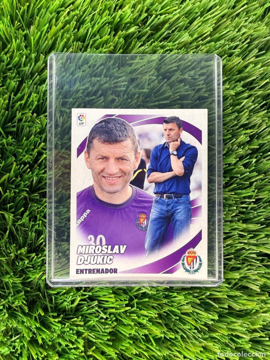 Cromos de f&uacute;tbol: Miroslav Djukic Entrenador R Valladolid CF Liga Este 12 13