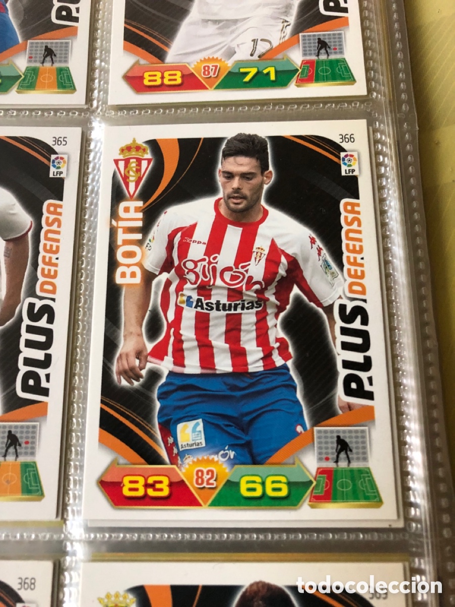 Cromos de f&uacute;tbol: BOTIA PLUS DEFENSA 366 (SPORTING GIJ&Oacute;N) 2011-2012 11 12 ADRENALYN PANINI CROMO CARTA A-2