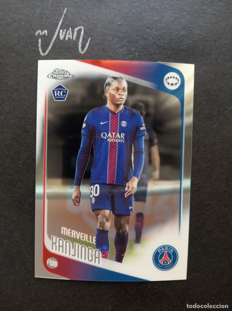Cromos de f&uacute;tbol: N&ordm; 35 ROOKIE KANJINGA PARIS SAINT-GERMAIN PSG ⚽ TOPPS &reg; CHROME WOMEN CHAMPIONS 2025 2026 25 26