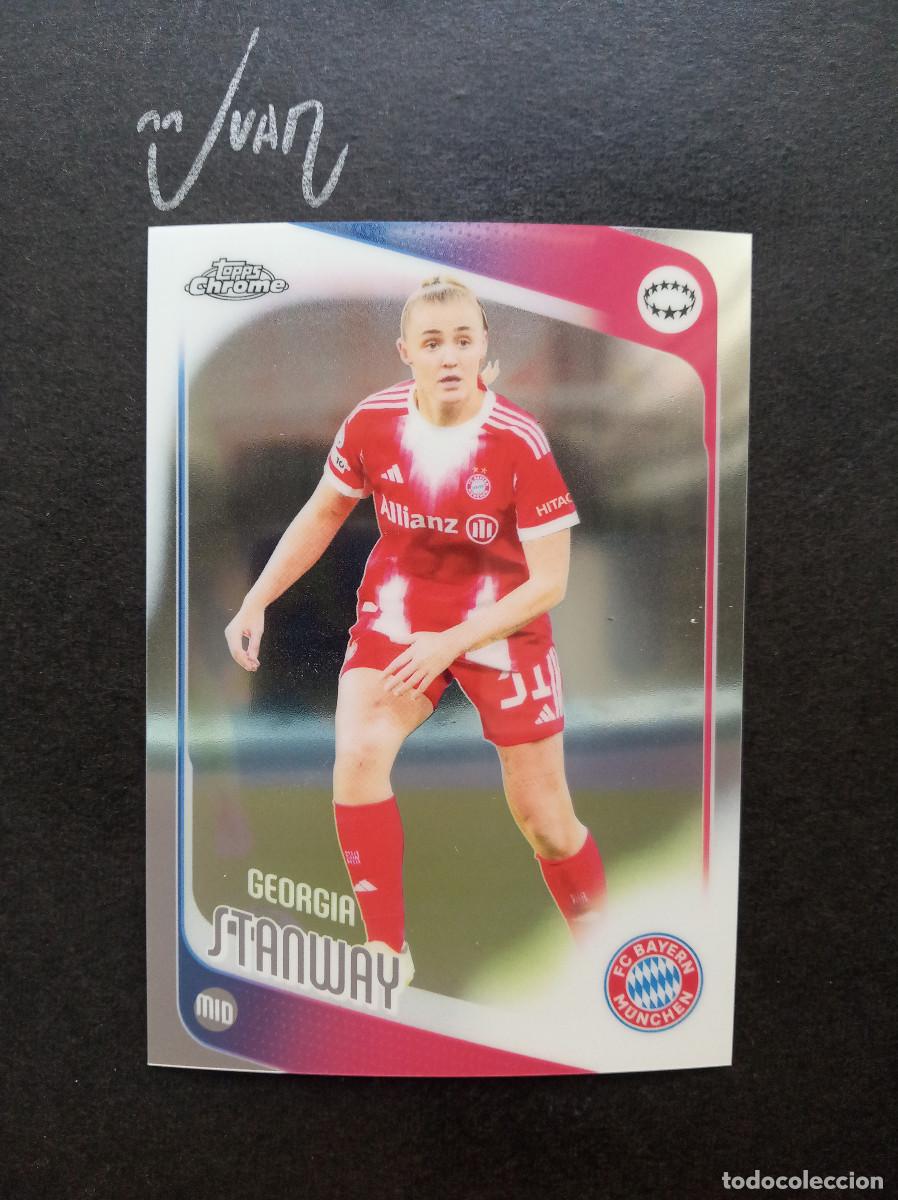 Cromos de f&uacute;tbol: N&ordm; 2 GEORGIA STANWAY BAYER MUNICH INGLATERRA ⚽ TOPPS &reg; CHROME WOMEN CHAMPIONS 2025 2026 25 26