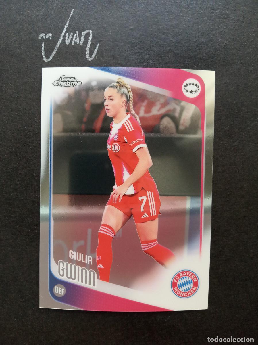 Cromos de Futebol: N&ordm; 51 GIULIA GWINN BAYER MUNICH ALEMANIA ⚽ TOPPS &reg; CHROME WOMEN CHAMPIONS 2025 2026 25 26