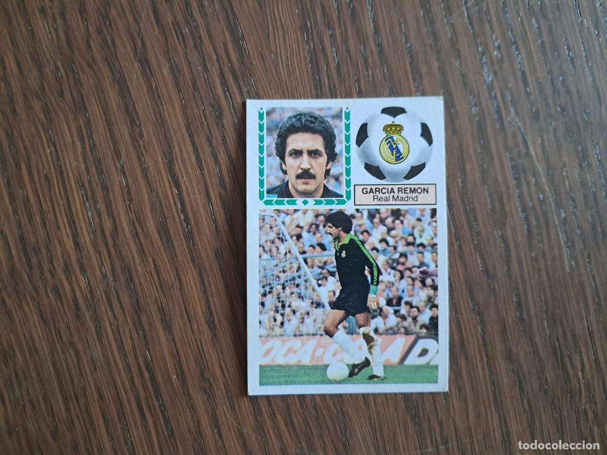 Football Stickers: cromo de futbol, edic. Este 83-84, Garc&iacute;a Rem&oacute;n, Real Madrid. sin pegar.