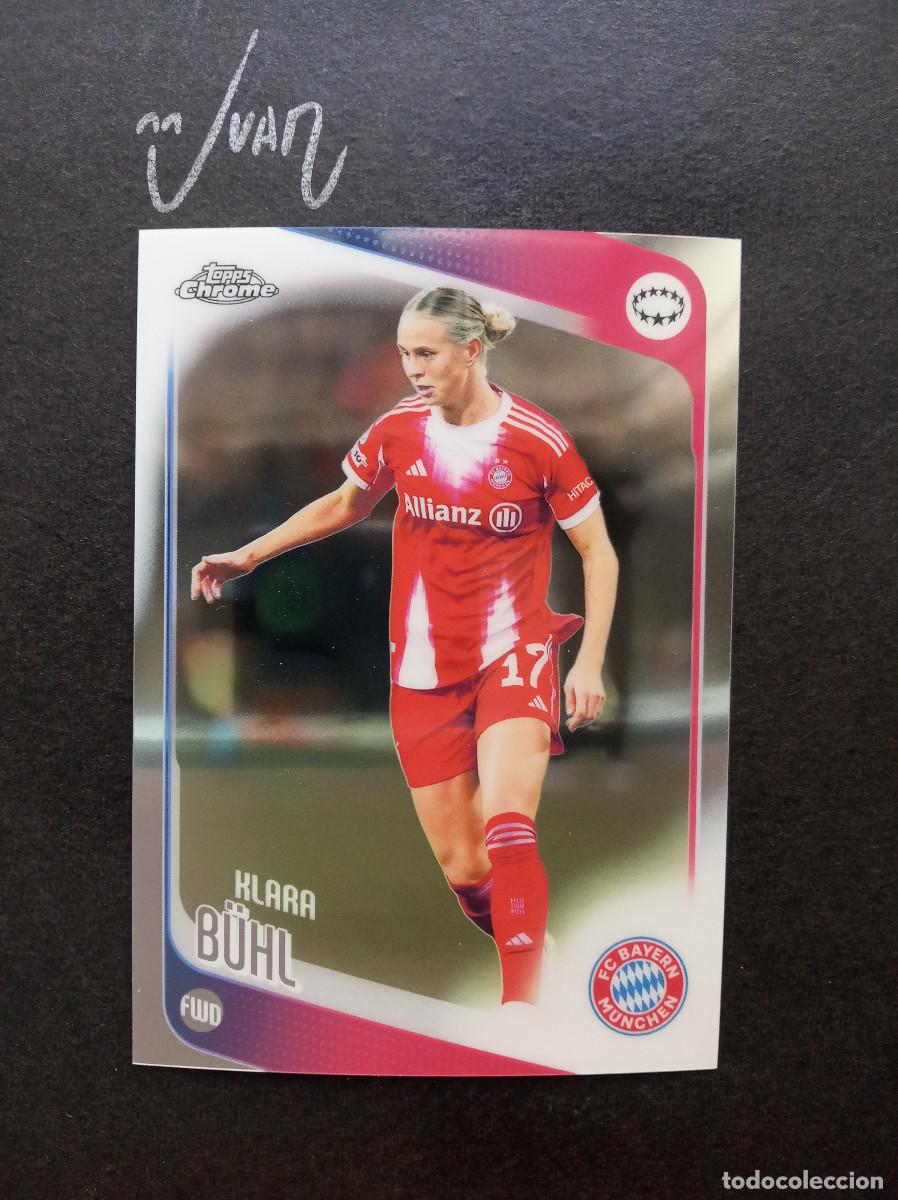 Cromos de Futebol: N&ordm; 92 KLARA B&Uuml;HL BAYER MUNICH ALEMANIA ⚽ TOPPS &reg; CHROME WOMEN CHAMPIONS 2025 2026 25 26 NUEVO
