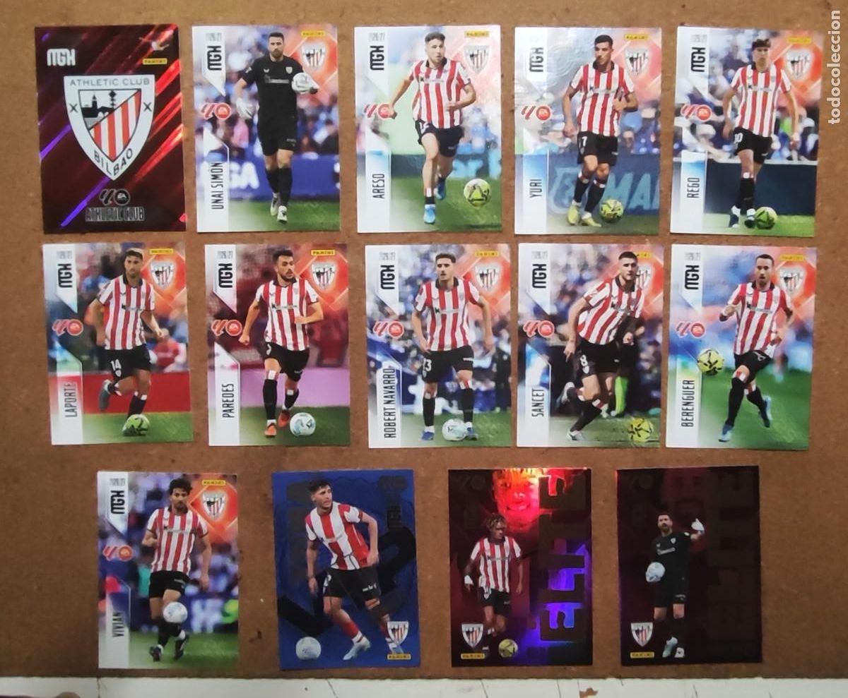 Football Stickers: MECAGRACKS 26/27 LOTE 14 CARTAS DEL ATHLETIC CLUB CON ESPECIALES # PANINI