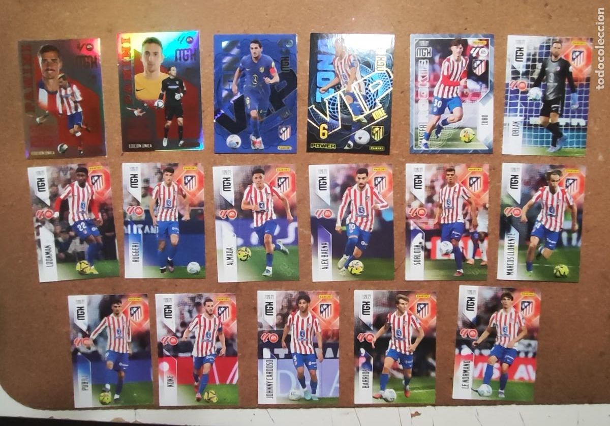 Football Stickers: MECAGRACKS 26/27 LOTE 17 CARTAS DEL ATLETICO DE MADRID CON ESPECIALES # PANINI
