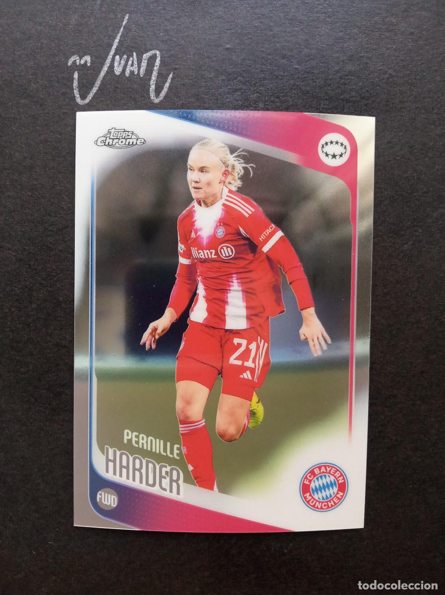 Cromos de Futebol: N&ordm; 45 PERNILLE HARDER BAYER MUNICH DINAMARCA ⚽ TOPPS &reg; CHROME WOMEN CHAMPIONS 2025 2026 25 26 NUEVO
