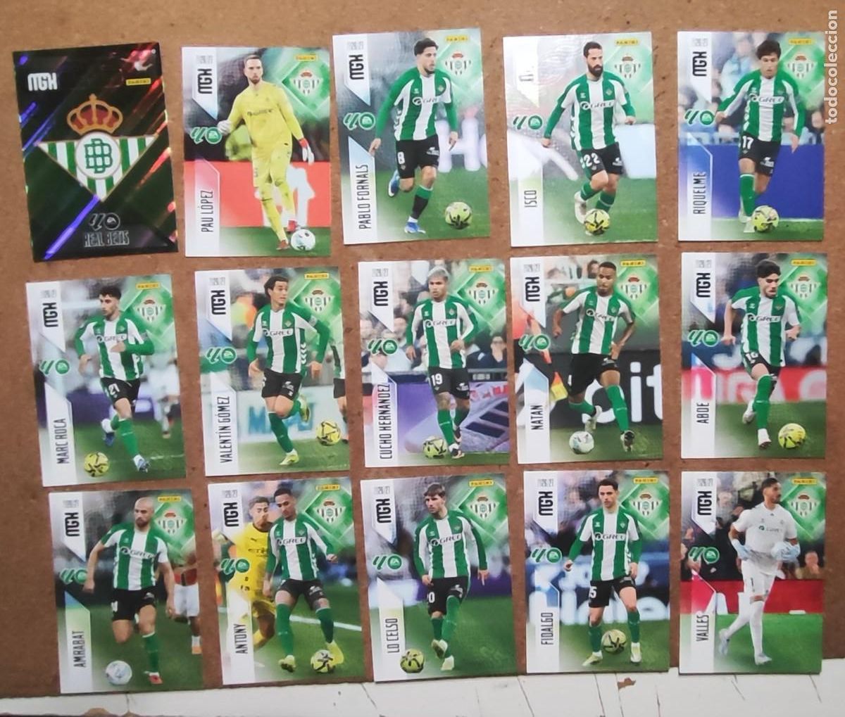 MECAGRACKS 26/27 LOTE 15 CARTAS DEL REAL BETIS CON ESPECIALES # PANINI