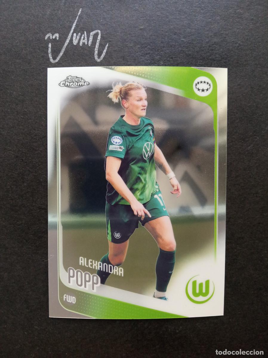 Figurine di Calcio: N&ordm; 76 ALEXANDRA POPP VFL WOLFSBURG ALEMANIA ⚽ TOPPS &reg; CHROME WOMEN CHAMPIONS 2025 2026 25 26 NUEVO