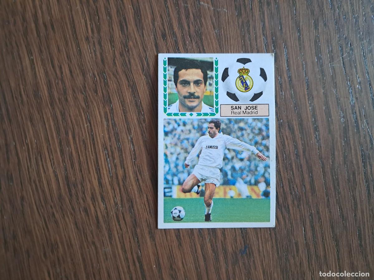 Figurine di Calcio: cromo de futbol, edic. Este 83-84, San Jos&eacute;, Real Madrid. sin pegar.