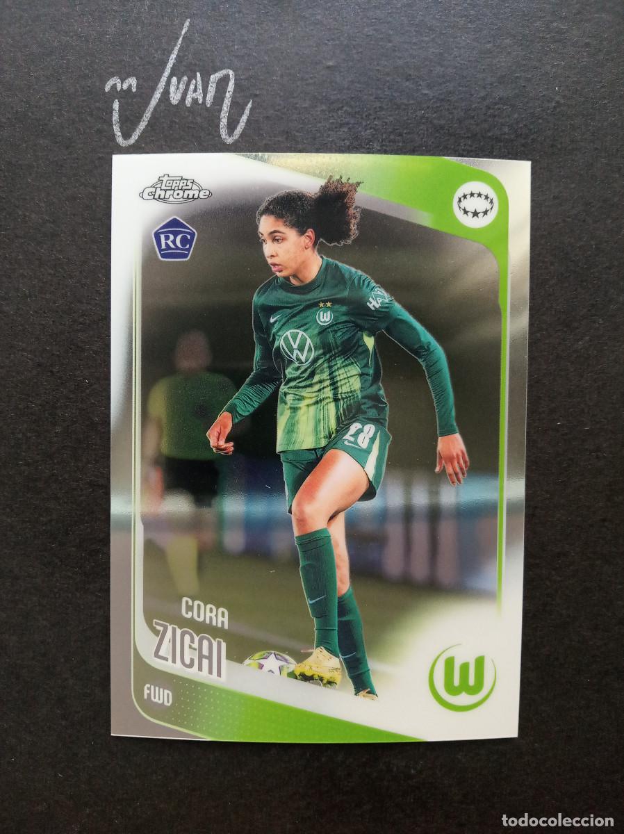 Figurine di Calcio: N&ordm; 64 ROOKIE CORA ZICAI VFL WOLFSBURG ALEMANIA⚽ TOPPS &reg; CHROME WOMEN CHAMPIONS 2025 2026 25 26 NUEVO