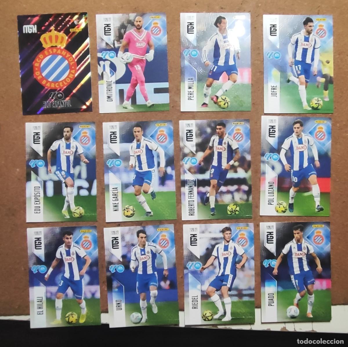 MECAGRACKS 26/27 LOTE 12 CARTAS DEL RCD ESPAÑOL # PANINI