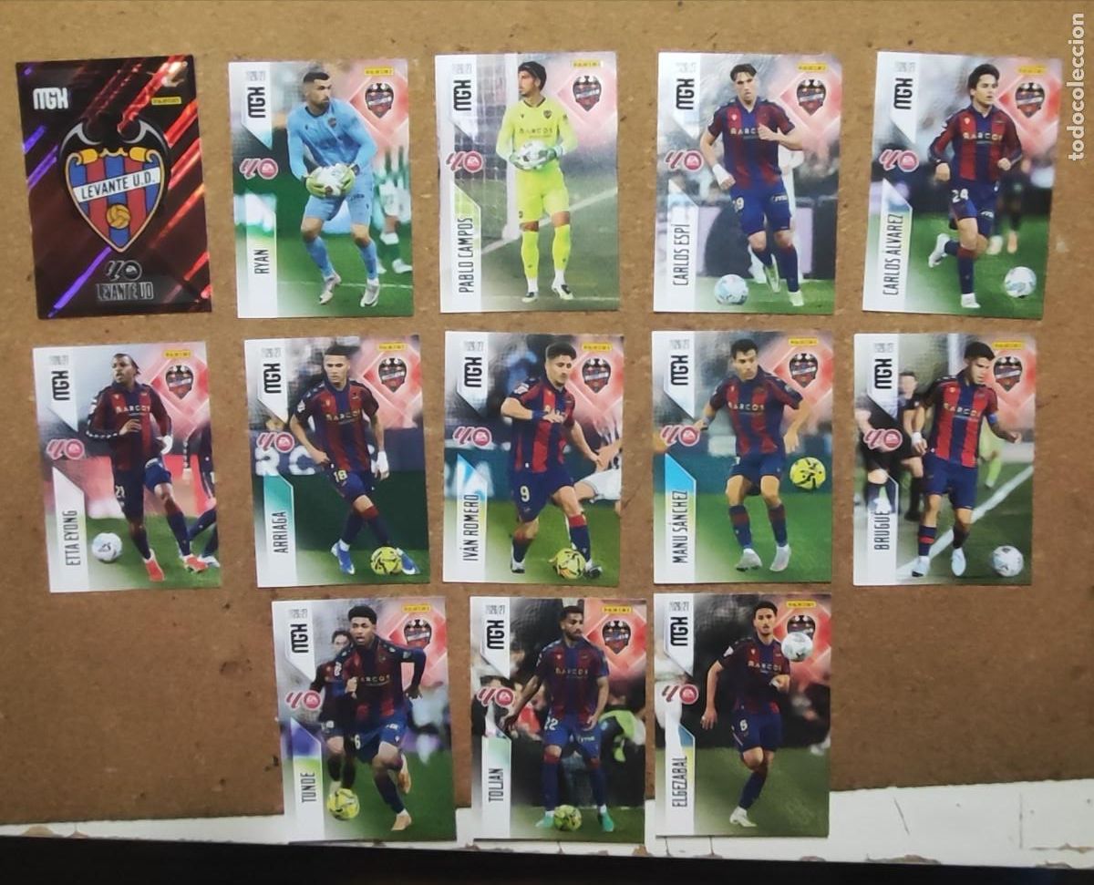 MECAGRACKS 26/27 LOTE 13 CARTAS DEL LEVANTE # PANINI