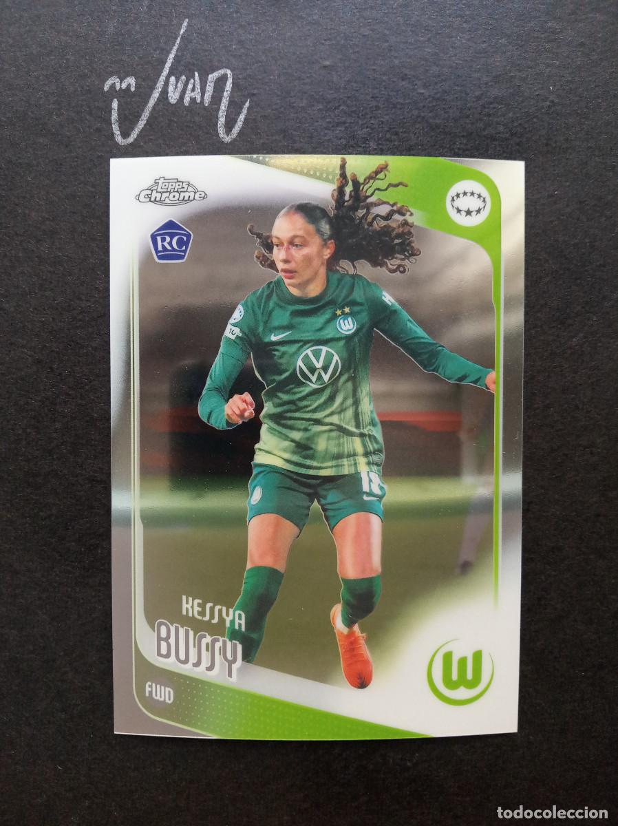 Cromos de f&uacute;tbol: 62 ROOKIE KESSYA BUSSY VFL WOLFSBURG FRANCIA ⚽ TOPPS &reg; CHROME WOMEN CHAMPIONS 2025 2026 25 26 NUEVO